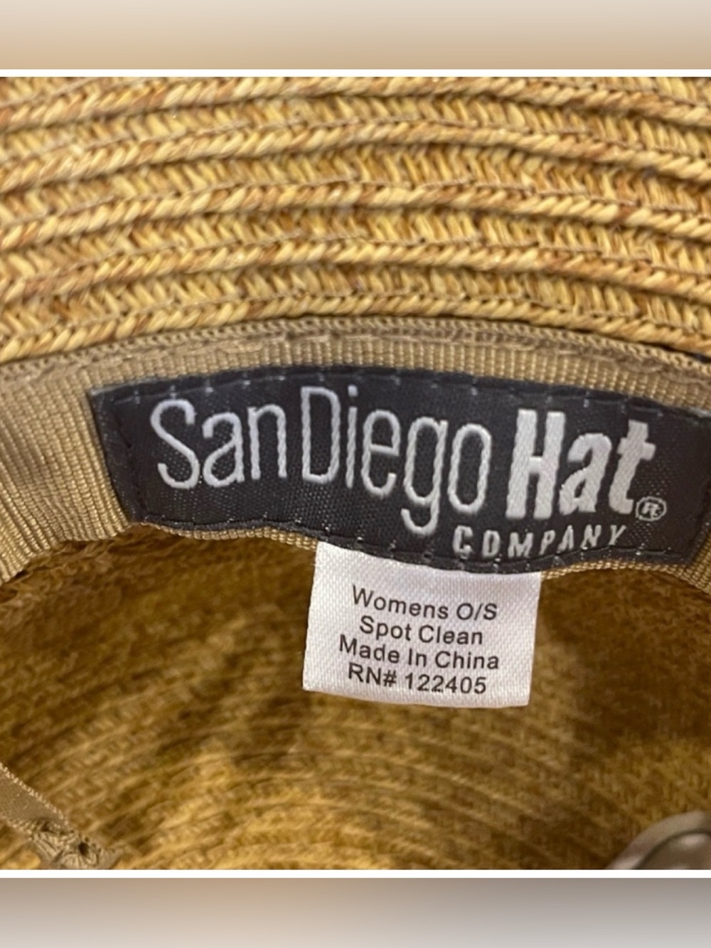 Straw Bucket Sun Hat - San Diego Hat Co.
Adjustable Hat Color:
Toast. - Picture 4 of 13